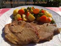   Cabeza de lomo asada al horno