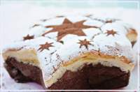 
Pastel japonés de queso y chocolate
         