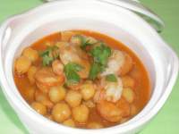   GARBANZOS CON LANGOSTINOS