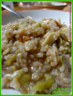   Risotto integrale con cavoletti di bruxelles e champignon - Risotto de arroz integral con coles de bruselas y champiñones