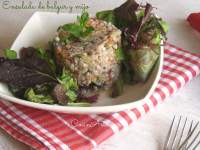   Ensalada de bulgur y mijo con verduritas