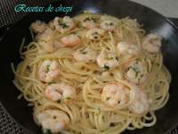   SPAGUETTIS CON GAMBAS AL AJILLO