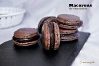   Macarons de chocolate