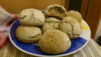   Pan con trigo sarraceno - Buchweizenbrötchen