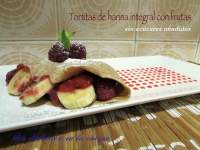   Tortitas de harina integral con frutas sin azúcares añadidos