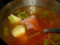   caldo de frejoles