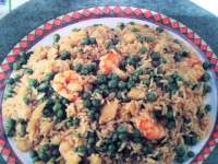   ARROZ CON GAMBAS Y GUISANTES