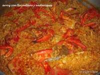   ARROZ CON  `LLOCANTARUá Y `ANDARIQUESá (BUGRE Y NÈCORAS)