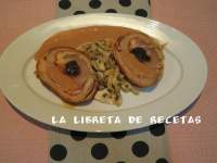   ESPIRAL DE LOMO CON SALSA DE MEMBRILLO