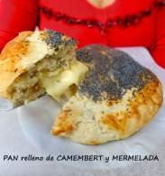   Pan Relleno de Camembert y Mermelada