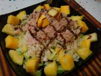   Ensalada de arroz con piña y mango