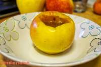   Manzana asada en microondas