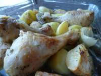 Un domingo en mi cocina: Pollo al horno con manzanas
