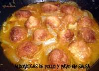 ALBONDIGAS DE POLLO Y PAVO