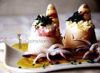   Cous-cous con calamares al Ras el Hanout