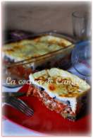   Moussaka Griega con crema de yogurt griego