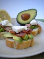   Crostini de la huerta con aliño de limón