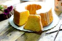   chiffon cake de naranja, suave y esponjoso