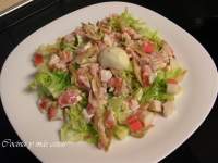   ENSALADA CON POLLO Y QUESO