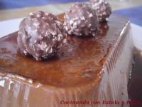   Flan de Ferrero Rocher con Thermomix