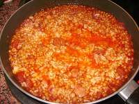   Lentejas caseras con arroz