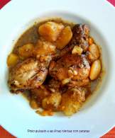   Pollo guisado a las finas hierbas con patatas