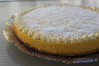   Tarta fresquita de mango y coco