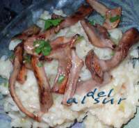   Risotto con pie azul