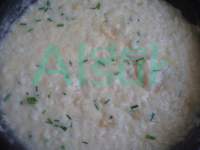   Risotto a los tres quesos