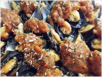   Mejillones en salsa picante  