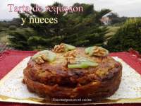   Tarta de requeson y nueces