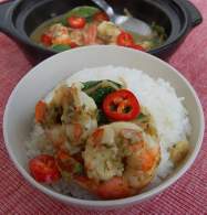   GAENG KEOW WAN GUNG (Curry Verde de Gambas)
