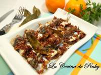   ROLLOS DE BOCARTE ( BOQUERONES ) AL HORNO 