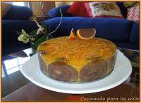   TARTA DE NARANJA Y CHOCOLATE CON AGAR AGAR