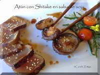   Atún con shitake en salsa de soja