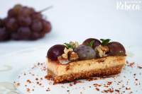   Tarta (salada) de queso, uvas y nueces