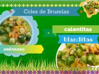   Coles de Bruselas con setas