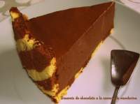   Bavarois de chocolate a la esencia de mandarina
