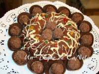   PASTEL DE CHOCOLATE CON TRUFAS DE NARANJA