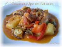   Guiso de pulpo con Níscalos