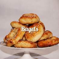 Bagels, preparación básica, rellenalo con lo que te guste  