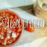 Salsa criolla, para acompañar todos tus asados  