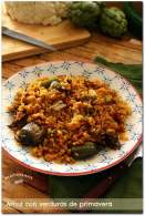 ARROZ CON VERDURAS DE PRIMAVERA ( Paella de verduras )