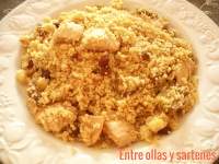   Cuscús o Couscous  de pollo al curry