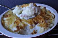   Coliflor gratinada con bechamel y bacon