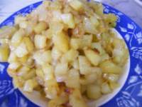   Tortilla de patatas con calabacín y cebolla