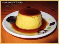   Flan de huevo al limón