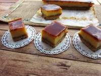   cheesecake de mascarpone con toffee