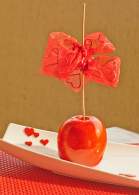   San Valentin, manzanas caramelizadas