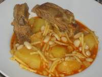   PAPAS , JUDÌAS , FIDEOS Y COSTILLAS